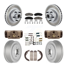 Charger l'image dans la galerie, Front Rear Coat Brake Rotor Ceramic Pad Drum Kit (9Pc) For 06-09 Ford Ranger RWD