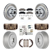 Load image into Gallery viewer, Front Rear Coated Disc Brake Rotors Ceramic Pad &amp; Drum Kit (9Pc) For Ford Ranger