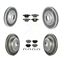 Load image into Gallery viewer, Front Rear Coated Disc Brake Rotors And Ceramic Pads Kit (6Pc) For BMW 535i