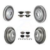 Front Rear Coated Disc Brake Rotors And Ceramic Pads Kit (6Pc) For BMW 535i