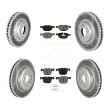 Load image into Gallery viewer, Front Rear Coated Brake Rotor Ceramic Pad Kit (6Pc) For BMW 740Li 740i 535i GT 7