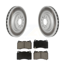[Front] 2017-2019 Honda Civic Type R Premium Coated Rotors & Ceramic Pads Brake Kit For Max Braking