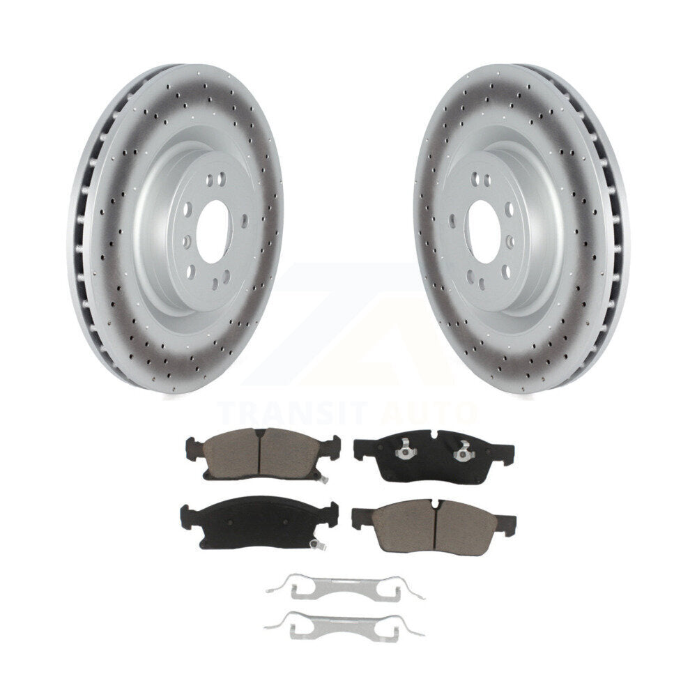 Front Coat Disc Brake Rotor Ceramic Pad Kit For Mercedes-Benz ML350 GLE350 ML400