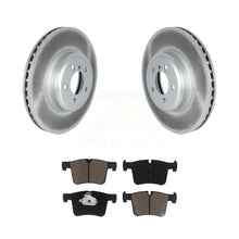 Load image into Gallery viewer, Front Coated Disc Brake Rotors And Ceramic Pads Kit For BMW 330i GT xDrive