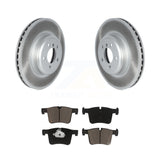 Front Coated Disc Brake Rotors And Ceramic Pads Kit For BMW 330i GT xDrive