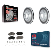 Charger l'image dans la galerie, Front Coated Disc Brake Rotors And Ceramic Pads Kit For Kia Niro Hyundai Ioniq