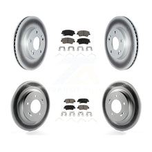 Charger l'image dans la galerie, Front Rear Coated Disc Brake Rotors &amp; Ceramic Pad Kit For Kia Niro Hyundai Ioniq