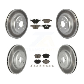 Front Rear Coat Brake Rotors Ceramic Pad Kit For BMW 535i 640i Gran Coupe xDrive