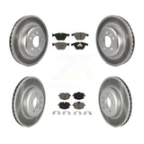 Front Rear Coat Brake Rotors Ceramic Pad Kit For BMW 535i 640i Gran Coupe xDrive