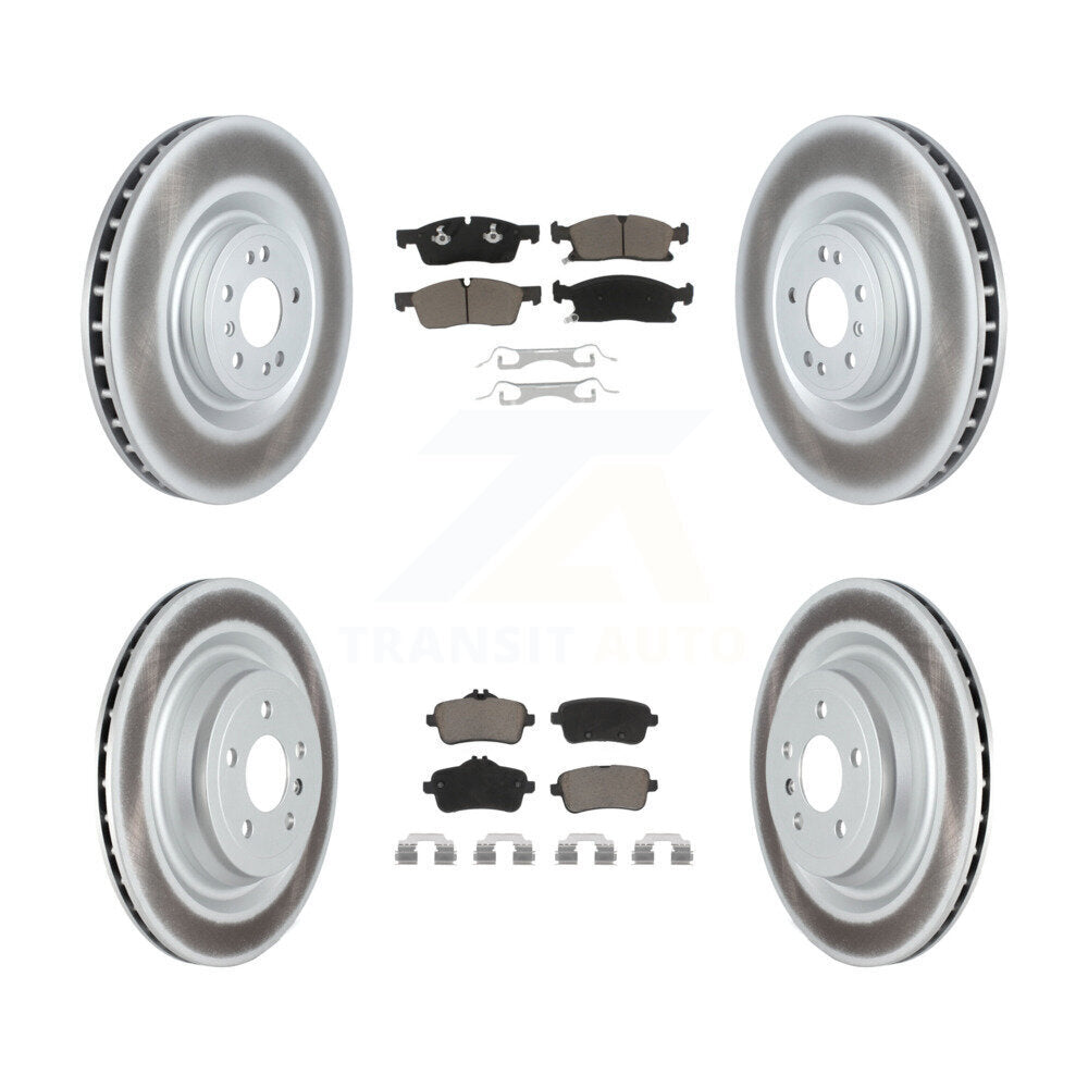 Front Rear Coat Brake Rotor Ceramic Pad Kit For Mercedes-Benz GLS450 GL450 GL350
