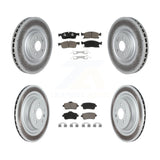 Front Rear Coat Brake Rotor Ceramic Pad Kit For Mercedes-Benz GLS450 GL450 GL350