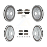 Front Rear Coat Brake Rotor Ceramic Pad Kit For Mercedes-Benz GLS450 GL450 GL350