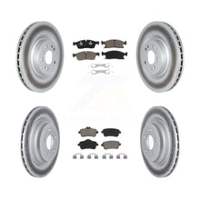 Charger l'image dans la galerie, Front Rear Coated Disc Brake Rotors And Ceramic Pad Kit For Mercedes-Benz GLE400