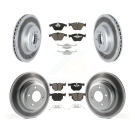 Front Rear Coat Brake Rotors Ceramic Pad Kit For 2012 BMW 335i Convertible/Coupe