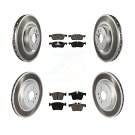 Front Rear Coat Disc Brake Rotors Ceramic Pad Kit For Land Rover Discovery Sport