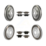 Front Rear Coat Disc Brake Rotors Ceramic Pad Kit For Land Rover Discovery Sport