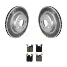 Charger l&#39;image dans la galerie, Rear Coated Brake Rotor Ceramic Pad Kit For BMW 328i xDrive 330i 430i Gran Coupe