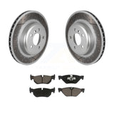 [Rear] 2013 BMW 328i xDrive 3.0L Premium Coated Rotors & Ceramic Pads Brake Kit For Max Braking