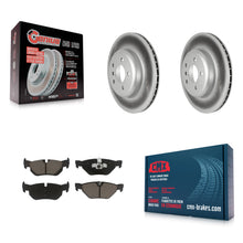 Load image into Gallery viewer, [Rear] 2013 BMW 328i xDrive 3.0L Premium Coated Rotors &amp; Ceramic Pads Brake Kit For Max Braking