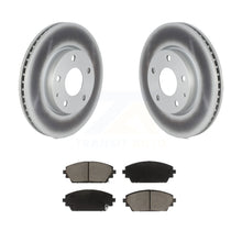 Charger l&#39;image dans la galerie, Front Coated Disc Brake Rotors And Ceramic Pads Kit For Mazda 3