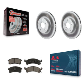 Front Coat Brake Rotor Ceramic Pad Kit For Chevrolet Cavalier Pontiac Sunfire Am