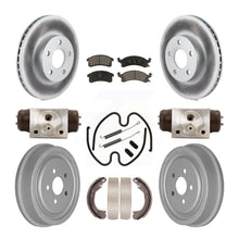 Load image into Gallery viewer, Front Rear Coated Brake Rotors Ceramic Pad Drum Kit (9Pc) For Chevrolet Cavalier
