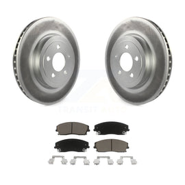 [Front] 15-18 Dodge Charger RWD with 3.6L Premium Coated Rotors & Ceramic Pads Brake Kit For Max Braking