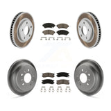 Front Rear Coat Brake Rotor Ceramic Pad Kit For Buick Century Pontiac Grand Prix
