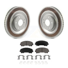 Charger l&#39;image dans la galerie, Front Coated Disc Brake Rotors And Ceramic Pads Kit For INFINITI QX50 QX55