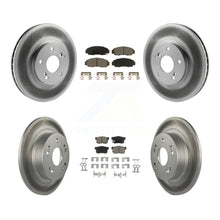 Load image into Gallery viewer, Front Rear Coated Brake Rotors Ceramic Pad Kit For Honda Accord Hybrid with 3.0L
