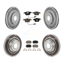 Load image into Gallery viewer, Front Rear Coated Disc Brake Rotors And Ceramic Pads Kit For Volkswagen CC