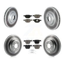 Load image into Gallery viewer, [Front+Rear] 2013 BMW ActiveHybrid 7 Premium Coated Rotors &amp; Ceramic Pads Brake Kit For Max Braking