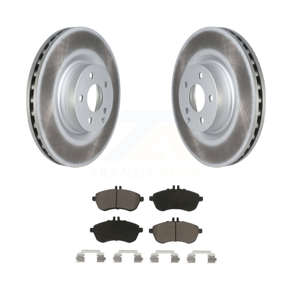 Front Coat Brake Rotor Ceramic Pad Kit For Mercedes-Benz C250 With Sport Package