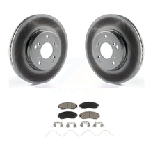 Charger l&#39;image dans la galerie, Front Coated Disc Brake Rotors And Ceramic Pads Kit For Honda CR-V