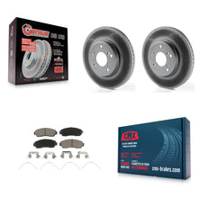 Charger l'image dans la galerie, Front Coated Disc Brake Rotors And Ceramic Pads Kit For Honda CR-V