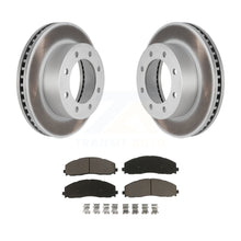 Charger l&#39;image dans la galerie, Front Coated Disc Brake Rotor Ceramic Pad Kit For 2013 Ford F-250 Super Duty 4WD