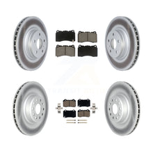 Charger l'image dans la galerie, Front Rear Coated Brake Rotor Ceramic Pad Kit For Tesla S X With Brembo Calipers