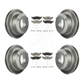 Front Rear Coat Brake Rotors Ceramic Pad Kit For International IC Corporation AE