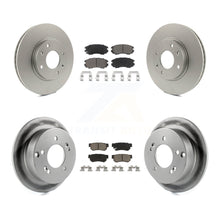 Load image into Gallery viewer, Front Rear Coated Brake Rotor Ceramic Pad Kit For 2005 Kia Magentis From 10
