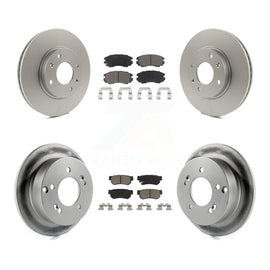 Front Rear Coated Brake Rotor Ceramic Pad Kit For 2005 Kia Magentis From 10