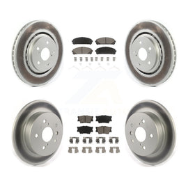 [Front+Rear] 2022 Toyota Camry TRD Premium Coated Rotors & Ceramic Pads Brake Kit For Max Braking