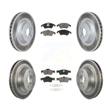 Load image into Gallery viewer, [Front+Rear] 15-16 Mercedes-Benz E400 Sedan Premium Coated Rotors &amp; Ceramic Pads Brake Kit For Max Braking