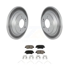 Charger l&#39;image dans la galerie, Rear Coated Disc Brake Rotors And Ceramic Pads Kit For 2020-2022 Kia Soul 1.6L