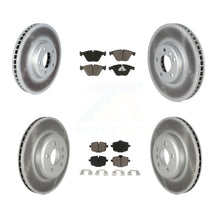 Charger l'image dans la galerie, Front Rear Coated Disc Brake Rotors And Ceramic Pads Kit (6Pc) For BMW 535i