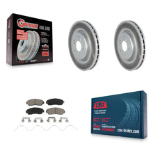 Charger l'image dans la galerie, [Front] 2019-2023 Acura RDX Premium Coated Rotors &amp; Ceramic Pads Brake Kit For Max Braking