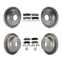 Load image into Gallery viewer, Front Rear Coated Disc Brake Rotor &amp; Ceramic Pad Kit For GMC Sierra 1500 Classic