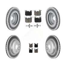Charger l'image dans la galerie, Front Rear Coated Brake Rotor Ceramic Pad Kit For BMW 335i xDrive 330i 435i 340i
