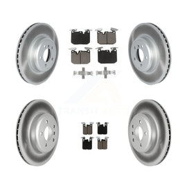 Front Rear Coated Brake Rotor Ceramic Pad Kit For BMW 335i xDrive 330i 435i 340i