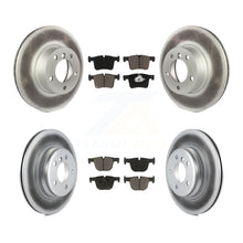 Charger l'image dans la galerie, Kit de rotors de frein à disque enduits avant et arrière et plaquettes en céramique pour BMW 330i 