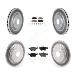 Kit de disques de frein à disque à revêtement avant et arrière et plaquettes en céramique pour Acura RDX 2019 – 2022 